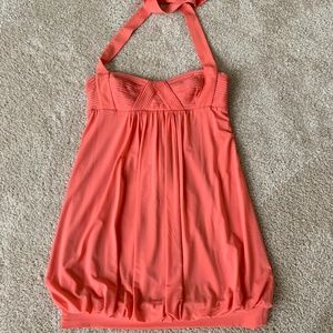 BCBG Maxazria Salmon Halter above knee  dress
